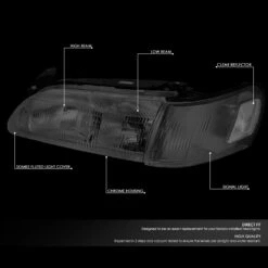 93-97 Toyota Corolla OE-Style Replacement Headlights - Smoked Clear -High-Efficiency Car Light Store 93 97 toyota corolla oe style replacement headlights smoked clear 98