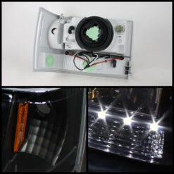 93-98 Jeep Grand Cherokee 1-Piece Crystal Headlights - Black -High-Efficiency Car Light Store 93 98 jeep grand cherokee 1 piece crystal headlights black 113