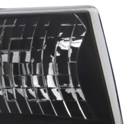 93-96 Jeep Grand Cherokee Euro Crystal Headlights / Bumper Lens - Black -High-Efficiency Car Light Store 93 98 jeep grand cherokee euro crystal headlights bumper lens black 103