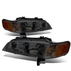 94-97 Honda Accord Factory Style Replacement Headlights - Smoked / Amber