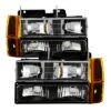 94-98 GMC C/K Series / Sierra / Suburban / Suburban / Yukon Headlights Set -Black
