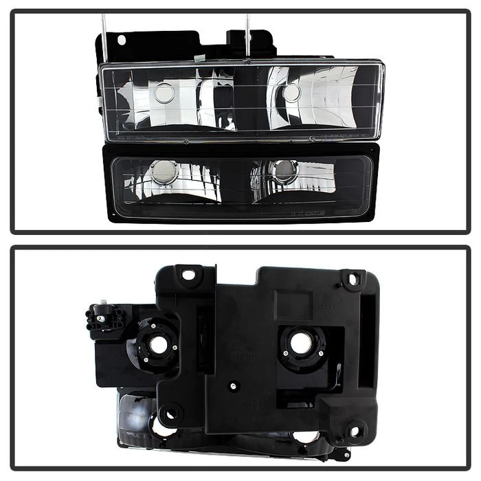 94-98 GMC C/K Series / Sierra / Suburban / Suburban / Yukon Headlights Set -Black 2 94-98 GMC C/K Series / Sierra / Suburban / Suburban / Yukon Headlights Set -Black - Image 2