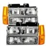 94-98 GMC C/K Series / Sierra / Suburban / Suburban / Yukon Headlights Set -Chrome