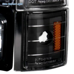 94-98 GMC C10 Yukon Sierra Suburban 8-Piece Headlights - Black -High-Efficiency Car Light Store 94 98 gmc c10 yukon sierra suburban 8 piece headlights black 173