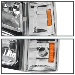 94-98 GMC C10 Yukon Sierra Suburban 8-Piece Headlights - Chrome -High-Efficiency Car Light Store 94 98 gmc c10 yukon sierra suburban 8 piece headlights chrome 159