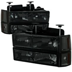 94-98 GMC C10 Yukon Sierra Suburban 8-Piece Headlights - Smoked