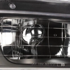 96-00 Dodge Caravan / Chrysler Town & Country Headlight Assembly (Driver & Passenger Side) - Black -High-Efficiency Car Light Store 96 00 dodge caravan chrysler town country headlight assembly driver passenger side black 84