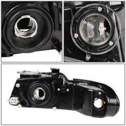96-00 Dodge Caravan / Chrysler Town & Country Headlight Assembly (Driver & Passenger Side) - Black -High-Efficiency Car Light Store 96 00 dodge caravan chrysler town country headlight assembly driver passenger side black 87
