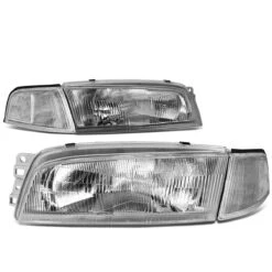 97-01 Mitsubishi Mirage 4Dr Sedan Factory Style Replacement Headlights - Chrome / Clear 11 97-01 Mitsubishi Mirage 4Dr Sedan Factory Style Replacement Headlights - Chrome / Clear -High-Efficiency Car Light Store 97 01 mitsubishi mirage 4dr sedan factory style replacement headlights chrome clear 74