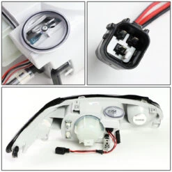 97-02 Ford Escort 4-Door Headlight Assembly (Driver & Passenger Side) - Chrome Amber -High-Efficiency Car Light Store 97 02 ford escort 4 door headlight assembly driver passenger side chrome amber 103