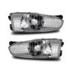 97-02 Mitsubishi Mirage 2dr Crystal Headlights - Black