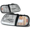 97-03 Ford F150 / Expedition Euro Style LED Crystal Headlights + LED Corner - Chrome