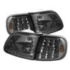 97-03 Ford F150 / Expedition Euro Style LED Crystal Headlights + LED Corner - Smoked