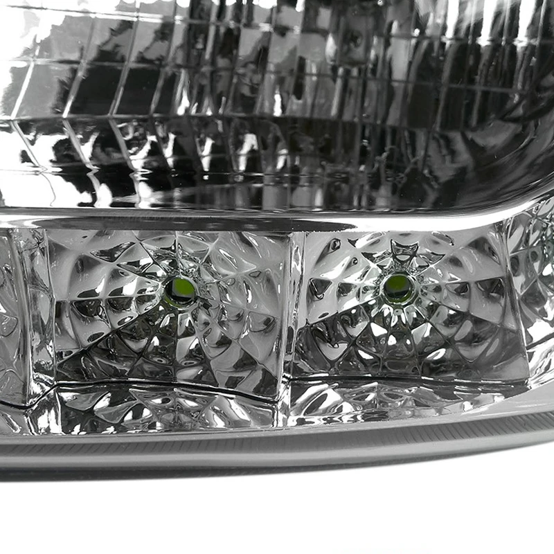 97-03 Ford F150 / Expedition Euro Style LED DRL Crystal Headlights - Chrome 4 97-03 Ford F150 / Expedition Euro Style LED DRL Crystal Headlights - Chrome - Image 4