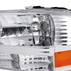1997-2004 Dodge Dakota/Durango 1PC Reflector Headlight - Chrome Housing 12 1997-2004 Dodge Dakota/Durango 1PC Reflector Headlight - Chrome Housing -High-Efficiency Car Light Store 97 04 dodge dakota 1 piece replace crystal headlights chrome 301