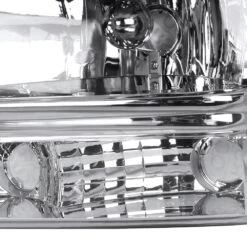 1997-2004 Dodge Dakota/Durango 1PC Reflector Headlight - Chrome Housing 14 1997-2004 Dodge Dakota/Durango 1PC Reflector Headlight - Chrome Housing -High-Efficiency Car Light Store 97 04 dodge dakota 1 piece replace crystal headlights chrome 307