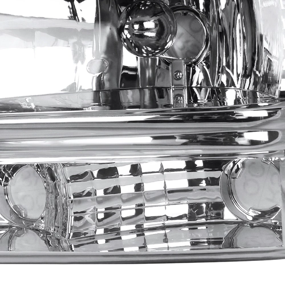 1997-2004 Dodge Dakota/Durango 1PC Reflector Headlight - Chrome Housing 6 1997-2004 Dodge Dakota/Durango 1PC Reflector Headlight - Chrome Housing - Image 6