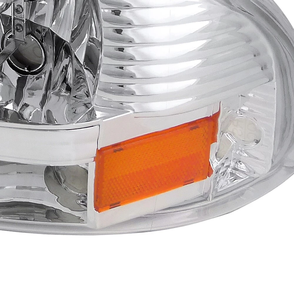 1997-2004 Dodge Dakota/Durango 1PC Reflector Headlight - Chrome Housing 7 1997-2004 Dodge Dakota/Durango 1PC Reflector Headlight - Chrome Housing - Image 7