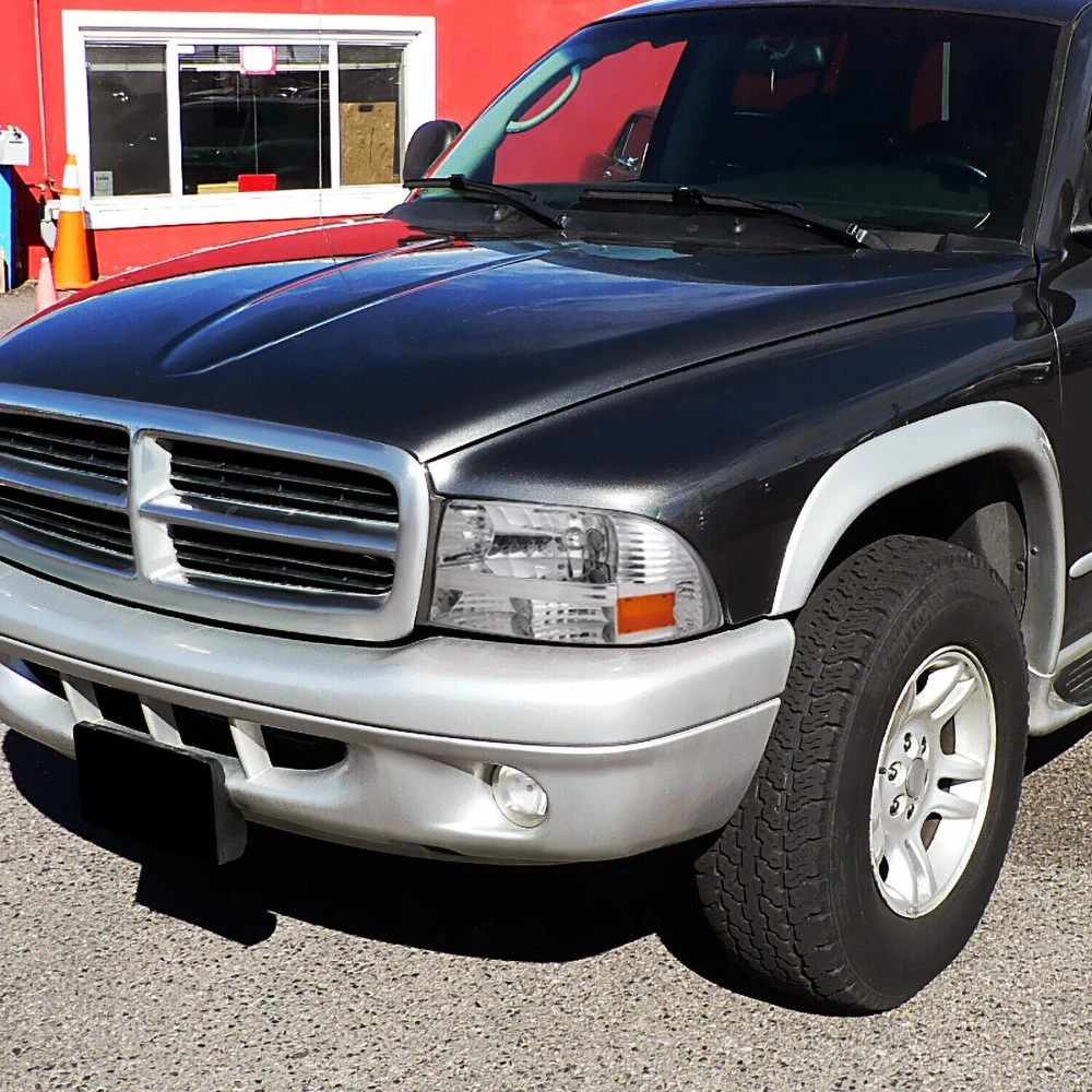 1997-2004 Dodge Dakota/Durango 1PC Reflector Headlight - Chrome Housing 8 1997-2004 Dodge Dakota/Durango 1PC Reflector Headlight - Chrome Housing - Image 8