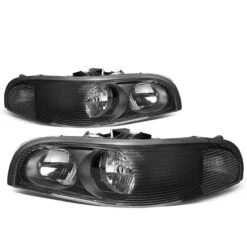 97-05 Buick Park Avenue OE-Style Replacement Headlights - Black