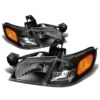 97-05 Chevy Venture / Pontiac Montana Replacement Crystal Headlights - Black