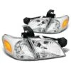97-05 Chevy Venture / Pontiac Montana Replacement Crystal Headlights - Chrome