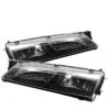 97-98 Nissan 240SX S14 JDM Style Black Crystal Headlights