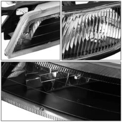 97-99 Nissan Maxima Factory Style Replacement Headlights - Black / Clear -High-Efficiency Car Light Store 97 99 nissan maxima factory style replacement headlights black clear 89