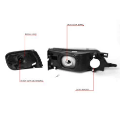 97-99 Nissan Maxima Factory Style Replacement Headlights - Black / Clear -High-Efficiency Car Light Store 97 99 nissan maxima factory style replacement headlights black clear 95