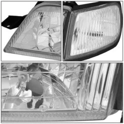 97-99 Nissan Maxima Factory Style Replacement Headlights - Chrome / Clear -High-Efficiency Car Light Store 97 99 nissan maxima factory style replacement headlights chrome clear 88