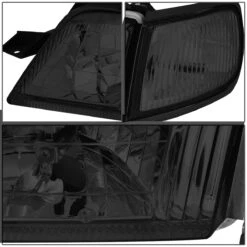 97-99 Nissan Maxima Factory Style Replacement Headlights - Smoked Lens / Clear -High-Efficiency Car Light Store 97 99 nissan maxima factory style replacement headlights smoked lens clear 88