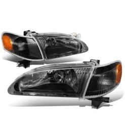 98-00 Toyota Corolla Factory Style Replacement Headlights - Black / Amber 11 98-00 Toyota Corolla Factory Style Replacement Headlights - Black / Amber -High-Efficiency Car Light Store 98 00 toyota corolla factory style replacement headlights black amber 79
