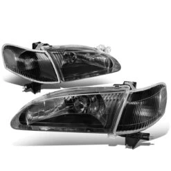 98-00 Toyota Corolla Factory Style Replacement Headlights - Black / Clear 11 98-00 Toyota Corolla Factory Style Replacement Headlights - Black / Clear -High-Efficiency Car Light Store 98 00 toyota corolla factory style replacement headlights black clear 79