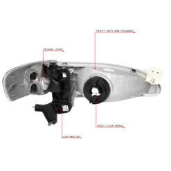 98-00 Toyota Corolla Factory Style Replacement Headlights - Black / Clear 16 98-00 Toyota Corolla Factory Style Replacement Headlights - Black / Clear -High-Efficiency Car Light Store 98 00 toyota corolla factory style replacement headlights black clear 94