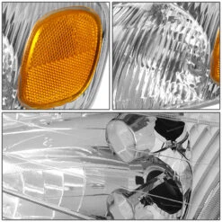 98-00 Toyota Corolla Factory Style Replacement Headlights - Chrome / Amber -High-Efficiency Car Light Store 98 00 toyota corolla factory style replacement headlights chrome amber 88