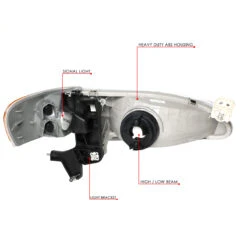 98-00 Toyota Corolla Factory Style Replacement Headlights - Smoked Lens / Clear 16 98-00 Toyota Corolla Factory Style Replacement Headlights - Smoked Lens / Clear -High-Efficiency Car Light Store 98 00 toyota corolla factory style replacement headlights smoked lens clear 94