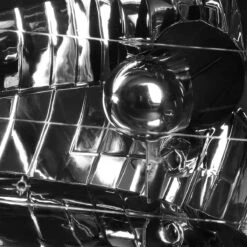 98-01 Kia Sephia Factory Style Replacement Headlights - Black / Clear -High-Efficiency Car Light Store 98 01 kia sephia factory style replacement headlights black clear 76