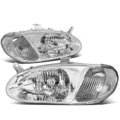 98-01 Kia Sephia Factory Style Replacement Headlights - Chrome / Clear 11 98-01 Kia Sephia Factory Style Replacement Headlights - Chrome / Clear -High-Efficiency Car Light Store 98 01 kia sephia factory style replacement headlights chrome clear 70