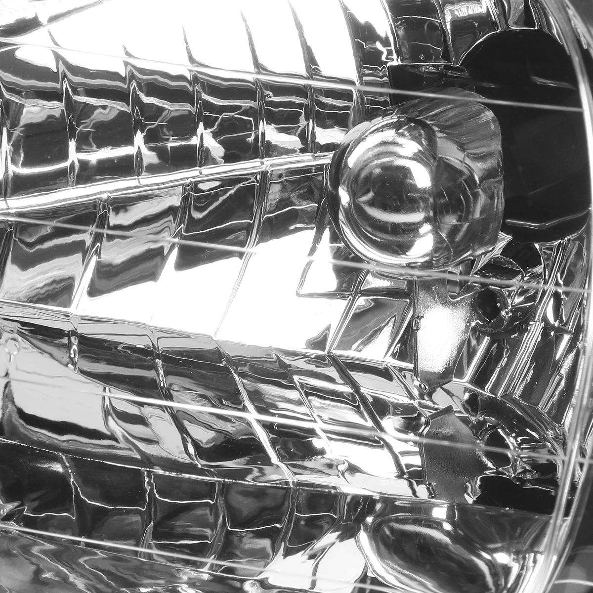 98-01 Kia Sephia Factory Style Replacement Headlights - Chrome / Clear 5 98-01 Kia Sephia Factory Style Replacement Headlights - Chrome / Clear - Image 5