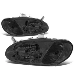 98-01 Kia Sephia Factory Style Replacement Headlights - Smoked / Clear