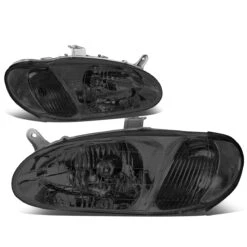 98-01 Kia Sephia Factory Style Replacement Headlights - Smoked / Clear -High-Efficiency Car Light Store 98 01 kia sephia factory style replacement headlights smoked clear 70