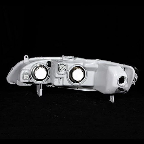 98-02 Honda Accord 2/4dr Crystal Replacement Headlights - Black 2 98-02 Honda Accord 2/4dr Crystal Replacement Headlights - Black - Image 2