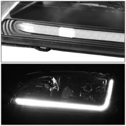 98-02 Honda Accord LED DRL Strip Crystal Headlights - Black Clear -High-Efficiency Car Light Store 98 02 honda accord led drl strip crystal headlights black clear 147