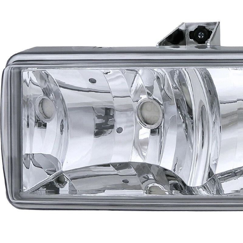 98-04 Chevy S10 / Blazer Crystal Replacement Headlights - Chrome Clear 4 98-04 Chevy S10 / Blazer Crystal Replacement Headlights - Chrome Clear - Image 4