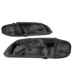 98-99 Mazda 626 Factory Style Replacement Headlights - Smoked / Clear -High-Efficiency Car Light Store 98 99 mazda 626 factory style replacement headlights smoked clear 92