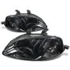 99-00 Honda Civic JDM Style Crystal Headlights - Smoked