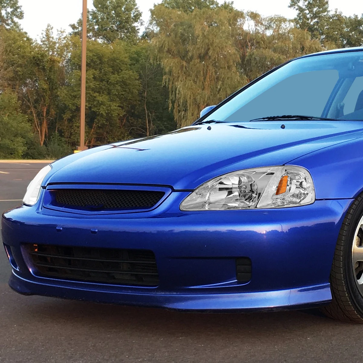 99-00 Honda Civic Left OE Style Headlight Headlamp Replacement HO2502113 6 99-00 Honda Civic Left OE Style Headlight Headlamp Replacement HO2502113 - Image 6