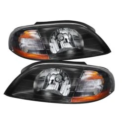 99-03 Ford Windstar Replacement Crystal Headlights - Black