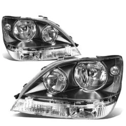 99-03 Lexus Rx300 Factory Style Replacement Headlights - Black