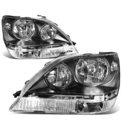 99-03 Lexus Rx300 Factory Style Replacement Headlights - Black -High-Efficiency Car Light Store 99 03 lexus rx300 factory style replacement headlights black 71